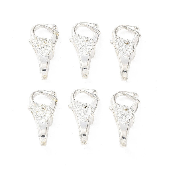 PandaHall Tibetan Style Alloy Lobster Claw Clasps, Peacock, Cadmium Free & Lead Free, Silver, 25x11.5x7mm, Hole: 5mm Alloy Peacock
PandaHall Tibetan Style Alloy Lobster Claw Clasps, Peacock, Cadmium Free & Lead Free, Silver, 25x11.5x7mm, Hole: 5mm Alloy Peacock