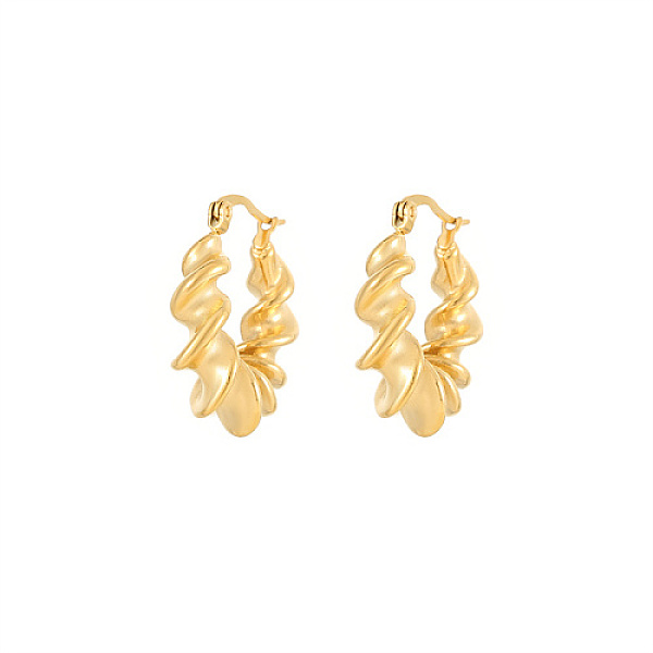 PandaHall 304 Stainless Steel Hoop Earrings for Women, Golden, no size 304 Stainless Steel Twist
PandaHall 304 Stainless Steel Hoop Earrings for Women, Golden, no size 304 Stainless Steel Twist