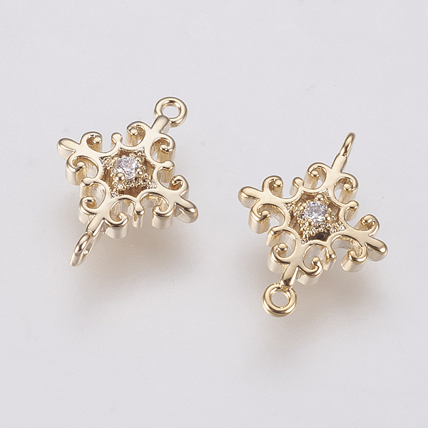 PandaHall Brass Micro Pave Cubic Zirconia Links, Long-Lasting Plated, Cross, Nickel Free, Real 18K Gold Plated, 13x9.6x4mm, Hole: 0.7mm...
PandaHall Brass Micro Pave Cubic Zirconia Links, Long-Lasting Plated, Cross, Nickel Free, Real 18K Gold Plated, 13x9.6x4mm, Hole: 0.7mm...