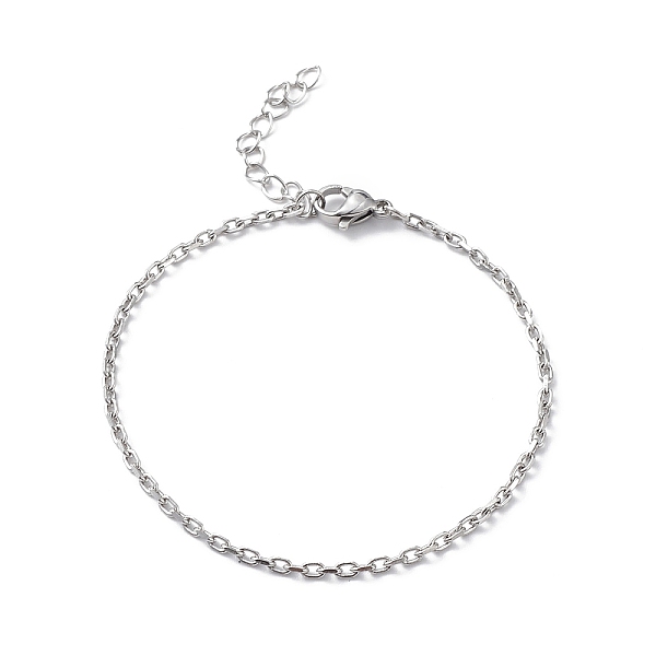 PandaHall 304 Stainless Steel Cable Chain Bracelet for Men Women, Stainless Steel Color, 6-3/4 inch(17.2cm) 304 Stainless Steel
PandaHall 304 Stainless Steel Cable Chain Bracelet for Men Women, Stainless Steel Color, 6-3/4 inch(17.2cm) 304 Stainless Steel