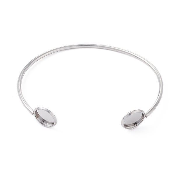 PandaHall Adjustable 304 Stainless Steel Cuff Bangle Making, Flat Round Tray, Stainless Steel Color, Inner Diameter: 2-1/2 inch(6.5cm), Tray...
PandaHall Adjustable 304 Stainless Steel Cuff Bangle Making, Flat Round Tray, Stainless Steel Color, Inner Diameter: 2-1/2 inch(6.5cm), Tray...