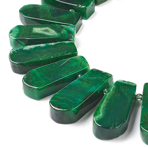 PandaHall Teardrop Natural Dyed Agate Beads Strands, Top Drilled Beads, Green, 25~50x11~16x6~8mm, Hole: 2.5mm, about 32~35pcs/strand, 15.7...
PandaHall Teardrop Natural Dyed Agate Beads Strands, Top Drilled Beads, Green, 25~50x11~16x6~8mm, Hole: 2.5mm, about 32~35pcs/strand, 15.7...