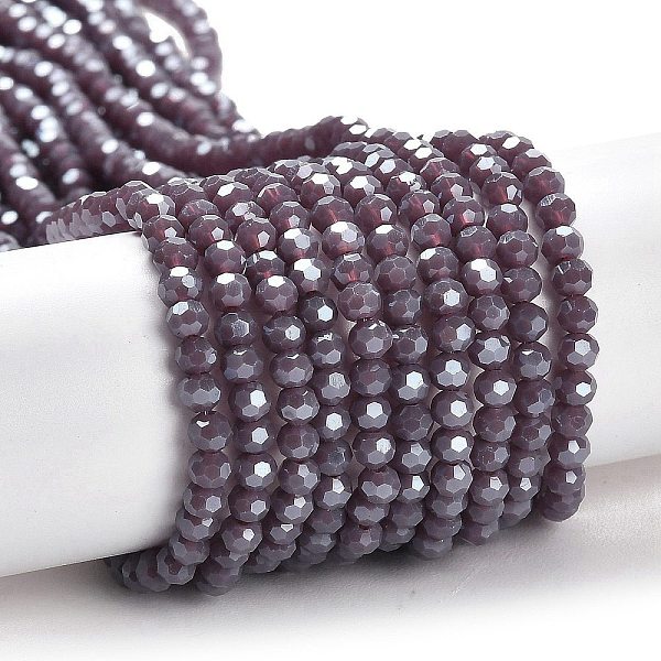PandaHall Electroplate Opaque Glass Beads Strands, Faceted(32 Facets), Pearl Luster Plated, Round, Rosy Brown, 3mm, Hole: 0.8mm, about...
PandaHall Electroplate Opaque Glass Beads Strands, Faceted(32 Facets), Pearl Luster Plated, Round, Rosy Brown, 3mm, Hole: 0.8mm, about...