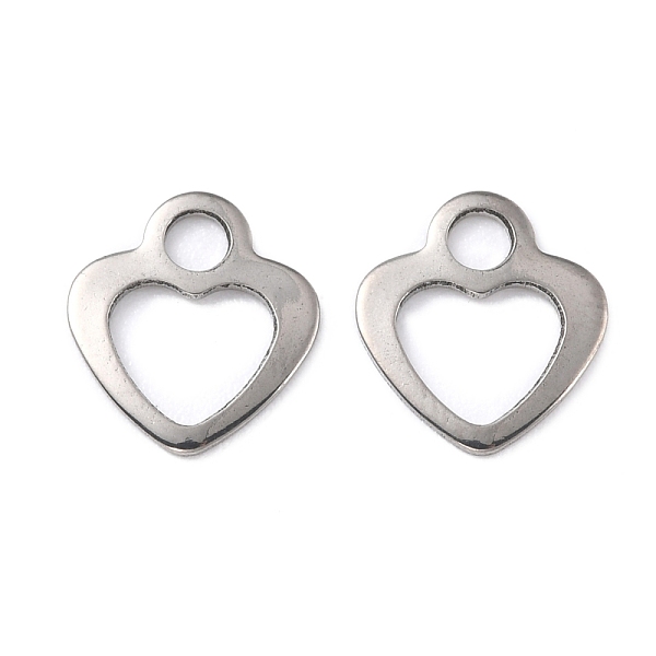 PandaHall 201 Stainless Steel Charms, Heart, Stainless Steel Color, 12x10.5x1mm, Hole: 2.4mm 201 Stainless Steel Heart
PandaHall 201 Stainless Steel Charms, Heart, Stainless Steel Color, 12x10.5x1mm, Hole: 2.4mm 201 Stainless Steel Heart