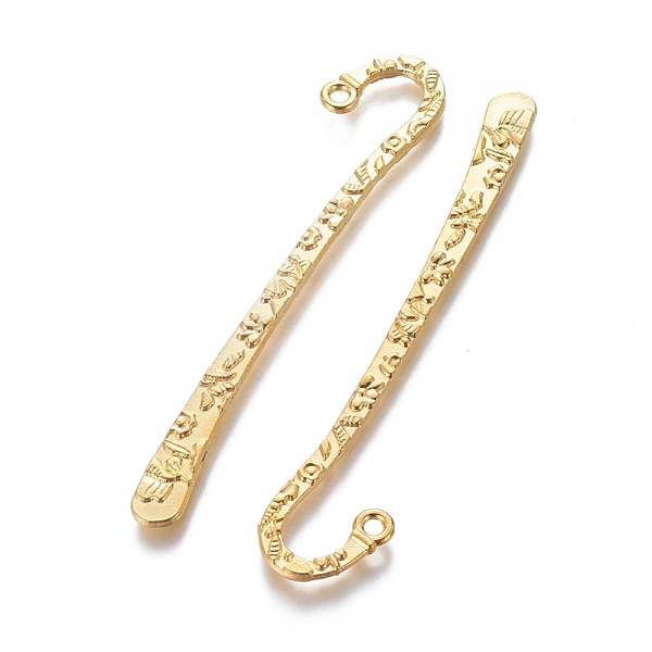 PandaHall Tibetan Style Alloy Bookmarks, Lead Free and Nickel Free and Cadmium Free, Golden, 79.5x15.5x2mm, Hole: 2mm Alloy
PandaHall Tibetan Style Alloy Bookmarks, Lead Free and Nickel Free and Cadmium Free, Golden, 79.5x15.5x2mm, Hole: 2mm Alloy