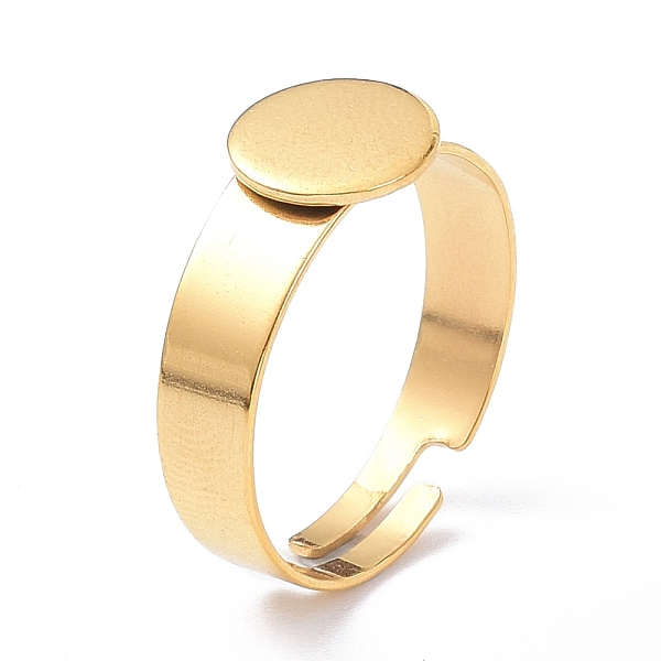 PandaHall Ion Plating(IP) Adjustable 304 Stainless Steel Finger Rings Components, Pad Ring Base Findings, Flat Round, Real 18K Gold Plated...
PandaHall Ion Plating(IP) Adjustable 304 Stainless Steel Finger Rings Components, Pad Ring Base Findings, Flat Round, Real 18K Gold Plated...