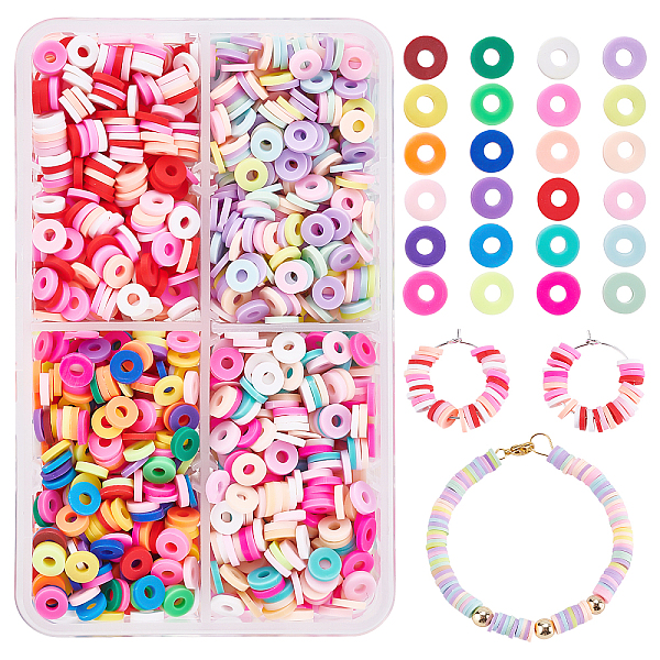 PandaHall 8Strands 4 Colors Handmade Polymer Clay Beads Strands, for DIY Jewelry Crafts Supplies, Heishi Beads, Disc/Flat Round, Mixed..., Multicolor
PandaHall 8Strands 4 Colors Handmade Polymer Clay Beads Strands, for DIY Jewelry Crafts Supplies, Heishi Beads, Disc/Flat Round, Mixed..., Multicolor