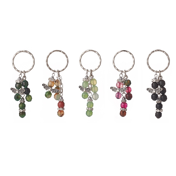 PandaHall Natural Agate and Electroplate Non-magnetic Synthetic Hematite Beads Pendant Keychains, with 304 Stainless Steel Findings, Angel...
PandaHall Natural Agate and Electroplate Non-magnetic Synthetic Hematite Beads Pendant Keychains, with 304 Stainless Steel Findings, Angel...