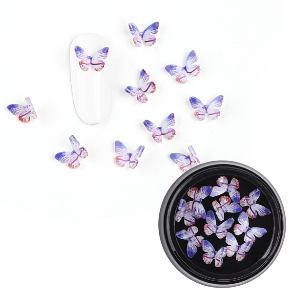 PandaHall 3D Resin Cabochons, Nail Art Studs, Nail Art Decoration Accessories, Butterfly, Purple, 7.5x7~8x2~3mm, 10pcs/box Resin Butterfly...
PandaHall 3D Resin Cabochons, Nail Art Studs, Nail Art Decoration Accessories, Butterfly, Purple, 7.5x7~8x2~3mm, 10pcs/box Resin Butterfly...