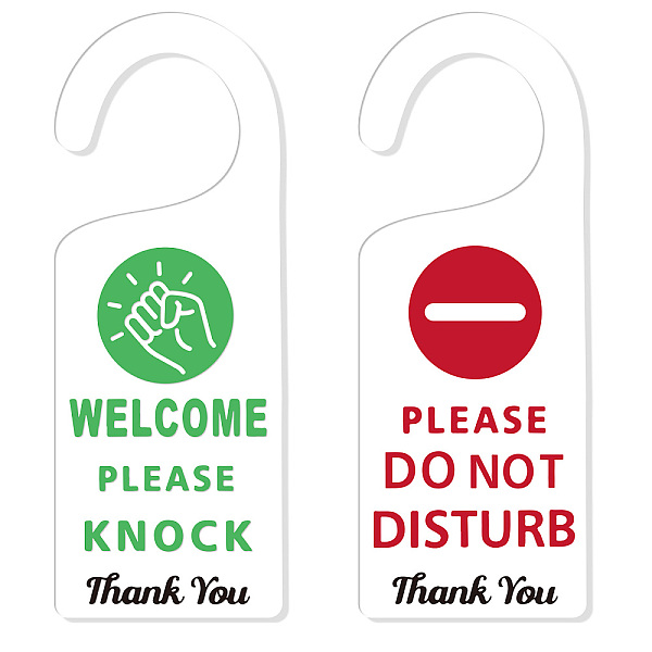 PandaHall Acrylic Notice Door Hanger Sign, Public Warning Sign, Please Knock/Do Not Disturb, Word, 240x90x5mm, 2pcs/set Acrylic Word
PandaHall Acrylic Notice Door Hanger Sign, Public Warning Sign, Please Knock/Do Not Disturb, Word, 240x90x5mm, 2pcs/set Acrylic Word