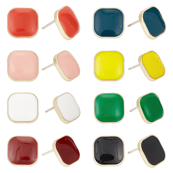 PandaHall ANATTASOUL 8 Pairs 8 Colors Alloy Enamel Square Stud Earrings with 925 Sterling Silver Pins, Mixed Color, 12x12mm, 1 pair/color..., Multicolor
PandaHall ANATTASOUL 8 Pairs 8 Colors Alloy Enamel Square Stud Earrings with 925 Sterling Silver Pins, Mixed Color, 12x12mm, 1 pair/color..., Multicolor