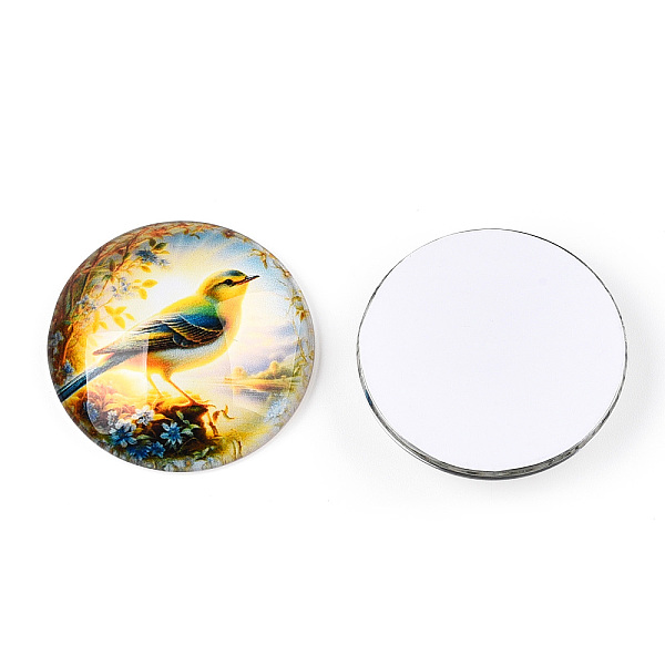 PandaHall Glass Cabochons, Half Round,, Flower and Bird Pattern, Colorful, 35x9mm Glass Half Round Multicolor
PandaHall Glass Cabochons, Half Round,, Flower and Bird Pattern, Colorful, 35x9mm Glass Half Round Multicolor