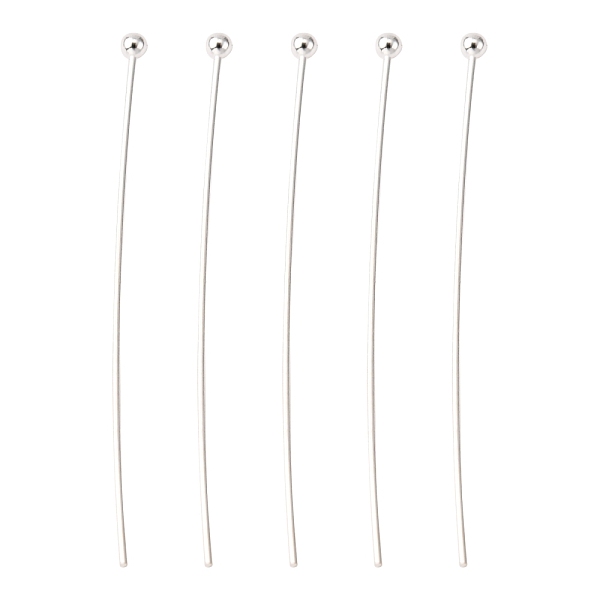 PandaHall Brass Ball Head Pins, Silver Color Plated, Size: about 0.6mm thick(22 Gauge), 40mm long, head: 1.5mm Brass
PandaHall Brass Ball Head Pins, Silver Color Plated, Size: about 0.6mm thick(22 Gauge), 40mm long, head: 1.5mm Brass