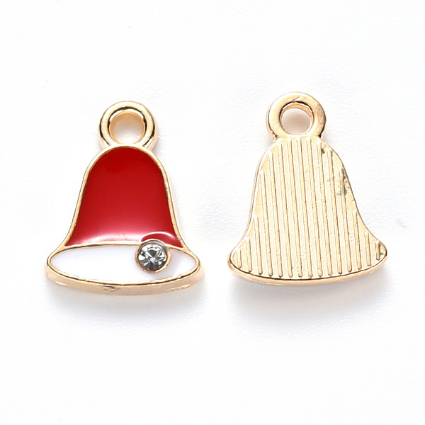 PandaHall Alloy Enamel Charms, with Crystal Rhinestone, for Christmas, Jingle Bell, Light Gold, Red, 12x9.5x2mm, Hole: 1.6mm Alloy...
PandaHall Alloy Enamel Charms, with Crystal Rhinestone, for Christmas, Jingle Bell, Light Gold, Red, 12x9.5x2mm, Hole: 1.6mm Alloy...