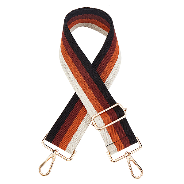 PandaHall Stripe Pattern Cotton Fabric Bag Straps, with Alloy Swivel Clasps, Bag Replacement Accessories, Dark Orange, 72~128x5cm Cotton...
PandaHall Stripe Pattern Cotton Fabric Bag Straps, with Alloy Swivel Clasps, Bag Replacement Accessories, Dark Orange, 72~128x5cm Cotton...