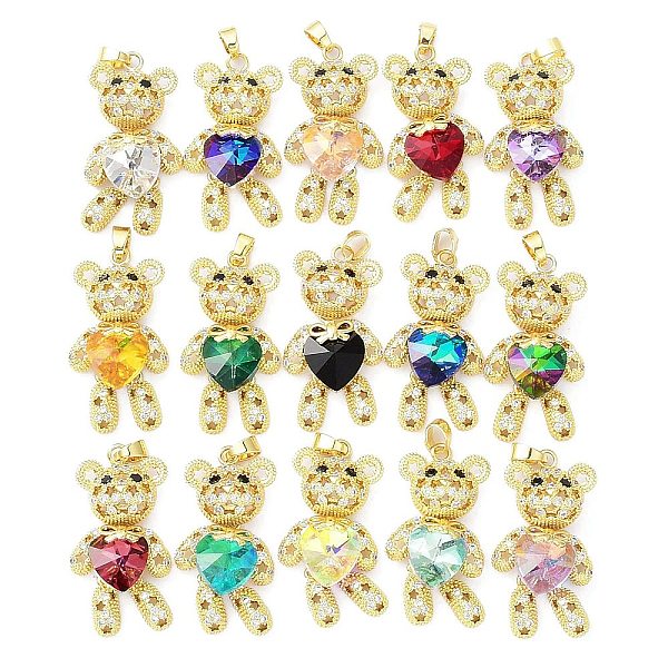 PandaHall Real 18K Gold Plated Rack Plating Brass Micro Pave Cubic Zirconia Pendants, with Glass, Long-Lasting Plated, Cadmium Free & Lead..., Multicolor
PandaHall Real 18K Gold Plated Rack Plating Brass Micro Pave Cubic Zirconia Pendants, with Glass, Long-Lasting Plated, Cadmium Free & Lead..., Multicolor