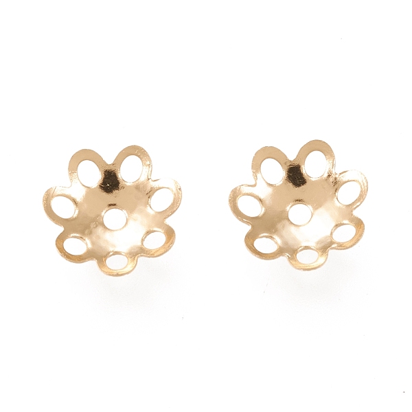 PandaHall 304 Stainless Steel Bead Caps, Multi-Petal, Flower, Golden, 7x7.5x1.5mm, Hole: 1mm 304 Stainless Steel
PandaHall 304 Stainless Steel Bead Caps, Multi-Petal, Flower, Golden, 7x7.5x1.5mm, Hole: 1mm 304 Stainless Steel
