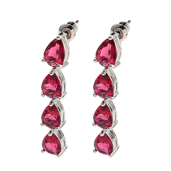 PandaHall Rack Plating Platinum Tone Brass Cubic Zirconia Studs Earrings for Women, Teardrop, Crimson, 41x7mm Cubic Zirconia Teardrop Pink
PandaHall Rack Plating Platinum Tone Brass Cubic Zirconia Studs Earrings for Women, Teardrop, Crimson, 41x7mm Cubic Zirconia Teardrop Pink