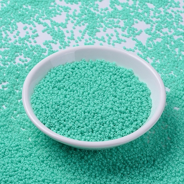 PandaHall MIYUKI Round Rocailles Beads, Japanese Seed Beads, 11/0, (RR4472) Duracoat Dyed Opaque Catalina, 2x1.3mm, Hole: 0.8mm, about..., Cyan
PandaHall MIYUKI Round Rocailles Beads, Japanese Seed Beads, 11/0, (RR4472) Duracoat Dyed Opaque Catalina, 2x1.3mm, Hole: 0.8mm, about..., Cyan