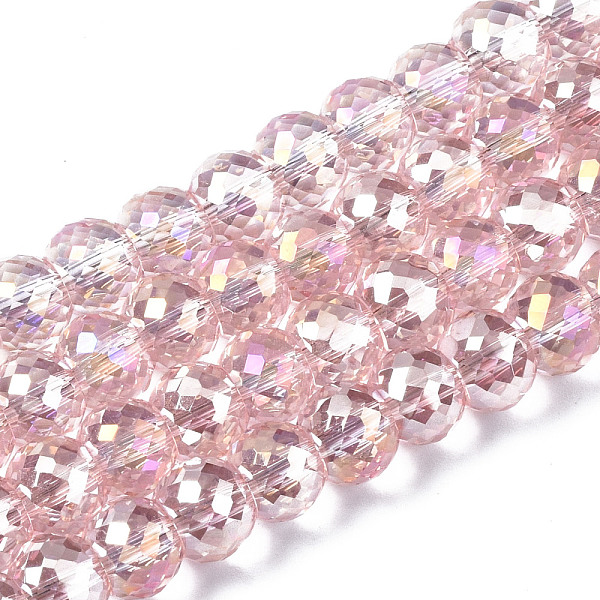 PandaHall Electroplate Transparent Glass Beads Strands, AB Color Plated, Faceted, Round, Pink, 8x6mm, Hole: 1.2mm, about 79pcs/strand, 19.29...
PandaHall Electroplate Transparent Glass Beads Strands, AB Color Plated, Faceted, Round, Pink, 8x6mm, Hole: 1.2mm, about 79pcs/strand, 19.29...