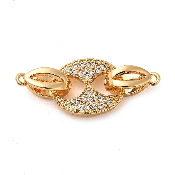 PandaHall Brass Micro Pave Clear Cubic Zirconia Fold Over Clasps, Oval, Real 18K Gold Plated, Oval: 11.5x14.5x2.5mm; Clasps: 11x4.5x5.5mm...
PandaHall Brass Micro Pave Clear Cubic Zirconia Fold Over Clasps, Oval, Real 18K Gold Plated, Oval: 11.5x14.5x2.5mm; Clasps: 11x4.5x5.5mm...