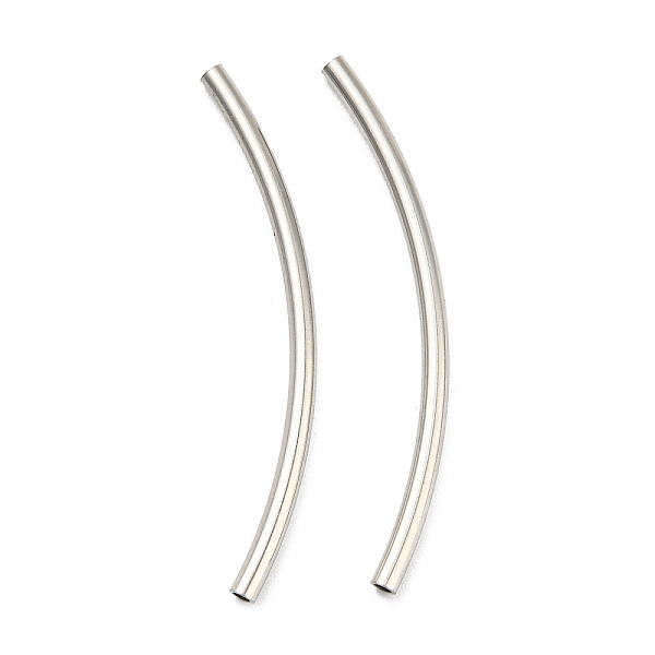 PandaHall 304 Stainless Steel Tube Beads, Curved Tube, Stainless Steel Color, 40x2mm, Hole: 1.2mm 304 Stainless Steel Tube
PandaHall 304 Stainless Steel Tube Beads, Curved Tube, Stainless Steel Color, 40x2mm, Hole: 1.2mm 304 Stainless Steel Tube