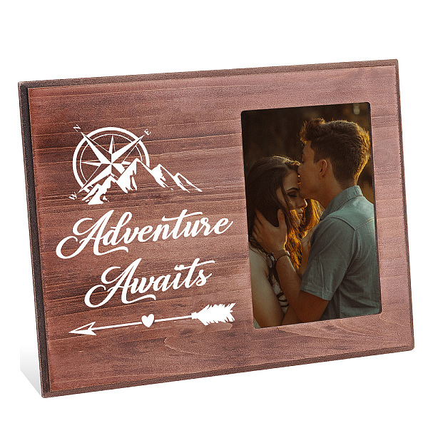 PandaHall FINGERINSPIRE Adventure Awaits Picture Frame 4x6 inch Romantic Love Picture Frame with Compass & Snow Mountain Patterns...
PandaHall FINGERINSPIRE Adventure Awaits Picture Frame 4x6 inch Romantic Love Picture Frame with Compass & Snow Mountain Patterns...