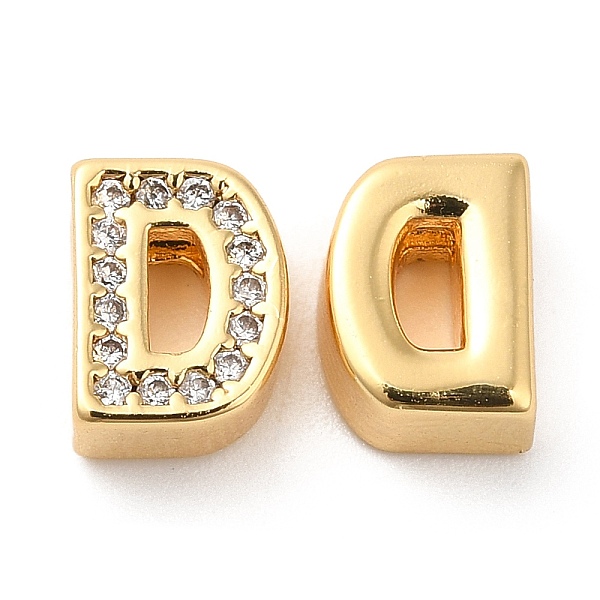 PandaHall Brass Micro Pave Cubic Zirconia Beads, Real 18K Gold Plated, Letter D, 8x6x3.5mm, Hole: 1.2mm Brass+Cubic Zirconia Letter D Clear
PandaHall Brass Micro Pave Cubic Zirconia Beads, Real 18K Gold Plated, Letter D, 8x6x3.5mm, Hole: 1.2mm Brass+Cubic Zirconia Letter D Clear