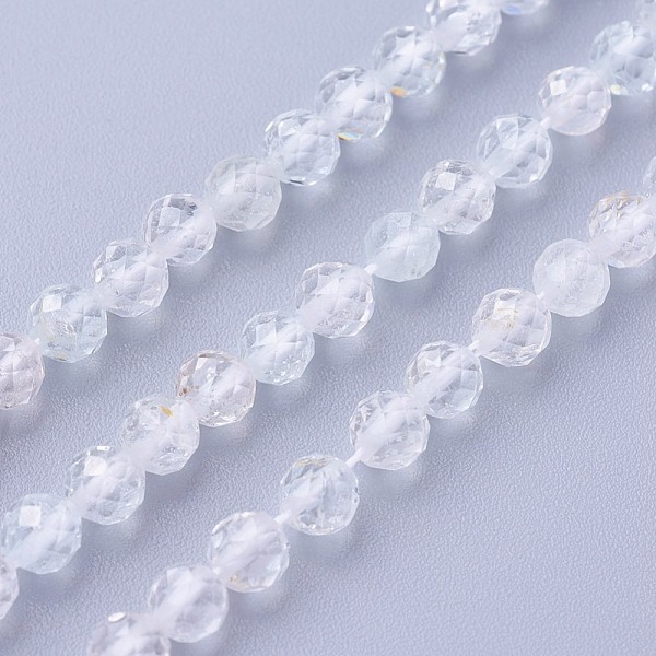 PandaHall Natural White Topaz Beads Strands, Faceted, Round, 4~4.5mm, Hole: 0.6mm, about 90~100pcs/strand, 14.5~16.1 inch(37~41cm) Topaz..., Clear
PandaHall Natural White Topaz Beads Strands, Faceted, Round, 4~4.5mm, Hole: 0.6mm, about 90~100pcs/strand, 14.5~16.1 inch(37~41cm) Topaz..., Clear