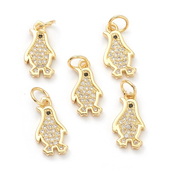 PandaHall Brass Clear Cubic Zirconia Charms, Long-Lasting Plated, with Jump Ring, Penguin, Golden, 14x8x2mm, Hole: 3.5mm Brass+Cubic...
PandaHall Brass Clear Cubic Zirconia Charms, Long-Lasting Plated, with Jump Ring, Penguin, Golden, 14x8x2mm, Hole: 3.5mm Brass+Cubic...