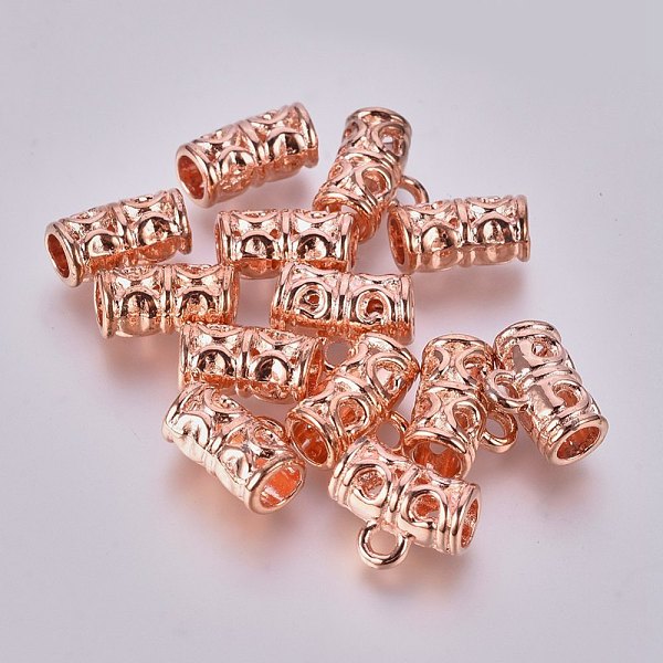 PandaHall Alloy Tube Bails, Loop Bails, Tube, Rose Gold, 9.5x11mm, Hole: 2mm Alloy Tube
PandaHall Alloy Tube Bails, Loop Bails, Tube, Rose Gold, 9.5x11mm, Hole: 2mm Alloy Tube