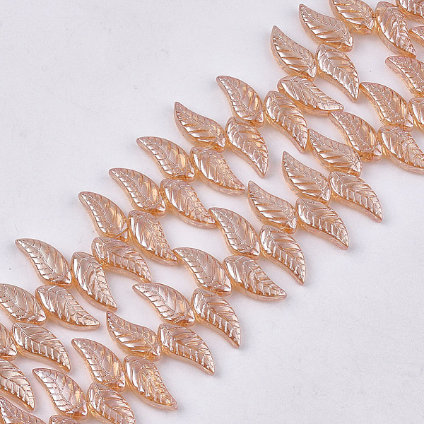 PandaHall Electroplate Glass Beads Strands, Leaf, Dark Salmon, 18x8x5mm, Hole: 0.8mm, about 100pcs/strand, 24.4 inch Glass Leaf Red
PandaHall Electroplate Glass Beads Strands, Leaf, Dark Salmon, 18x8x5mm, Hole: 0.8mm, about 100pcs/strand, 24.4 inch Glass Leaf Red