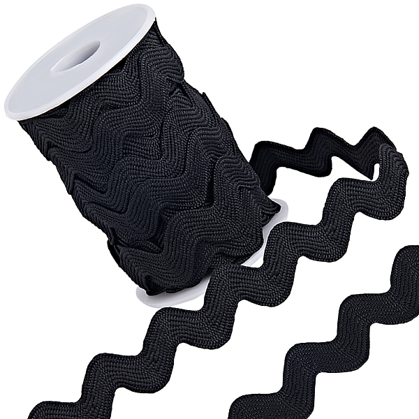 PandaHall GORGECRAFT 1 Roll 5/8 inch(15mm) RIC Rac Trim Ribbon 10 Yards Black Rick Rack Wave Sewing Bending Fringe Trim Braided Woven Fabric...
PandaHall GORGECRAFT 1 Roll 5/8 inch(15mm) RIC Rac Trim Ribbon 10 Yards Black Rick Rack Wave Sewing Bending Fringe Trim Braided Woven Fabric...