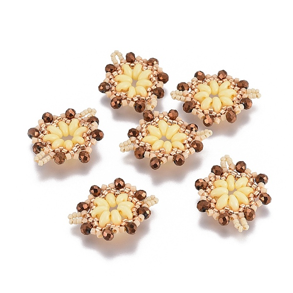 PandaHall MIYUKI & TOHO Handmade Japanese Seed Beads Links, Loom Pattern, Flower, Light Khaki, 24~25.6x19~19.2x3.2~3.6mm, Hole: 1.5~1.6mm...
PandaHall MIYUKI & TOHO Handmade Japanese Seed Beads Links, Loom Pattern, Flower, Light Khaki, 24~25.6x19~19.2x3.2~3.6mm, Hole: 1.5~1.6mm...