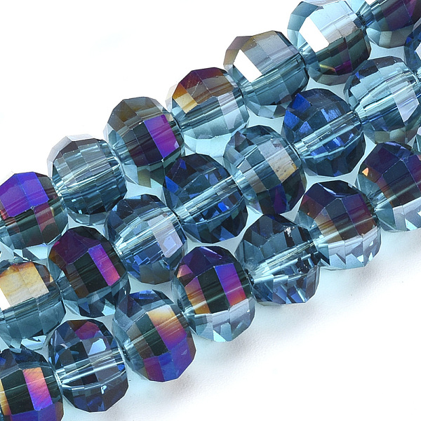 PandaHall Electroplate Glass Beads Strands, AB Color Plated, Faceted, Round, Cadet Blue, 8x7mm, Hole: 1.2mm, about 72pcs/strand, 18.5 inch...
PandaHall Electroplate Glass Beads Strands, AB Color Plated, Faceted, Round, Cadet Blue, 8x7mm, Hole: 1.2mm, about 72pcs/strand, 18.5 inch...