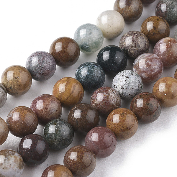 PandaHall Natural Ocean Jasper Beads Strands, Round, 8mm, Hole: 1.2mm, about 46pcs/strand, 15.35 inch(39cm) Ocean Jasper Round
PandaHall Natural Ocean Jasper Beads Strands, Round, 8mm, Hole: 1.2mm, about 46pcs/strand, 15.35 inch(39cm) Ocean Jasper Round