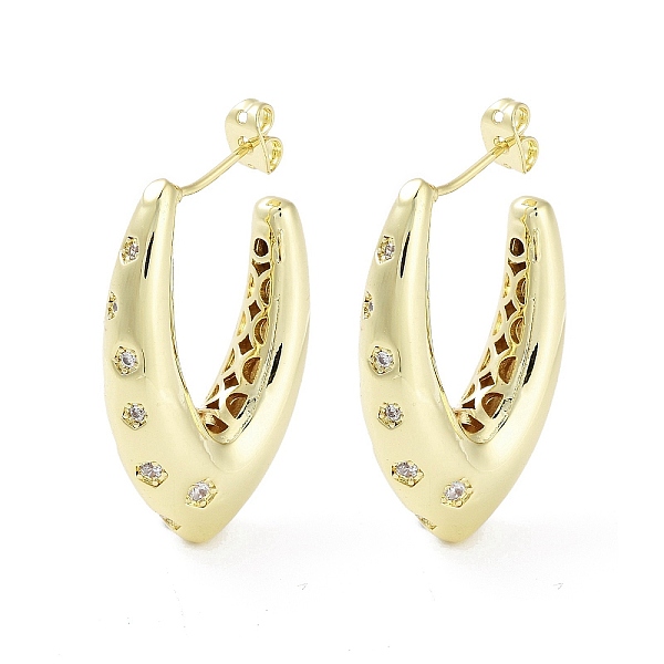 PandaHall Rack Plating Brass Micro Pave Cubic Zirconia Studs Earrings, Half Hoop Earrings for Women, Long-Lasting Plated, Lead Free &...
PandaHall Rack Plating Brass Micro Pave Cubic Zirconia Studs Earrings, Half Hoop Earrings for Women, Long-Lasting Plated, Lead Free &...
