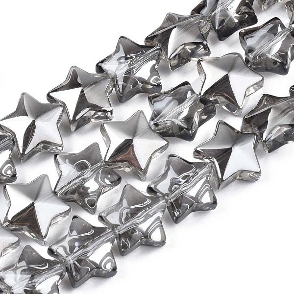 PandaHall Electroplate Glass Beads Strand, Pearl Luster Plated, Star, Dark Gray, 11.5~12.5x13x7mm, Hole: 1mm, about 55~56pcs/strand, 23.62...
PandaHall Electroplate Glass Beads Strand, Pearl Luster Plated, Star, Dark Gray, 11.5~12.5x13x7mm, Hole: 1mm, about 55~56pcs/strand, 23.62...