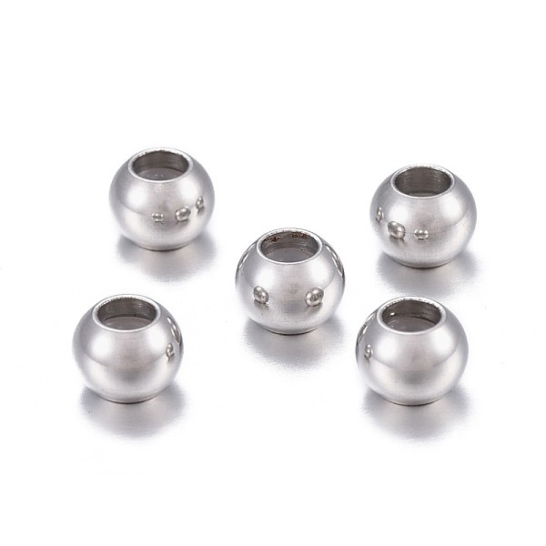 PandaHall 201 Stainless Steel Beads, with Rubber Inside, Slider Beads, Stopper Beads, Rondelle, Stainless Steel Color, 6x4.5mm, Hole: 3mm...
PandaHall 201 Stainless Steel Beads, with Rubber Inside, Slider Beads, Stopper Beads, Rondelle, Stainless Steel Color, 6x4.5mm, Hole: 3mm...