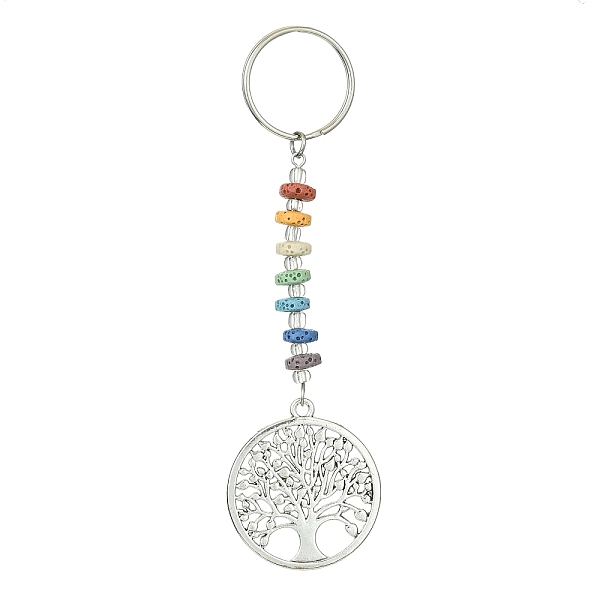 PandaHall Chakra Natural Lava Rock & Alloy Tree of Life Pendant Keychain, with Iron Split Key Rings, Antique Silver, 11.9cm Alloy Tree of...
PandaHall Chakra Natural Lava Rock & Alloy Tree of Life Pendant Keychain, with Iron Split Key Rings, Antique Silver, 11.9cm Alloy Tree of...