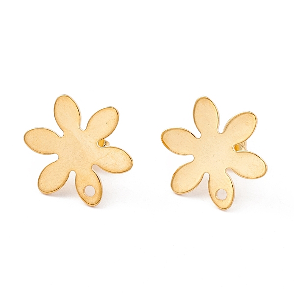 PandaHall 201 Stainless Steel Stud Earring Findings, with Ear Nuts and 304 Stainless Steel Pins, Flower with Hole, Real 24K Gold Plated...
PandaHall 201 Stainless Steel Stud Earring Findings, with Ear Nuts and 304 Stainless Steel Pins, Flower with Hole, Real 24K Gold Plated...