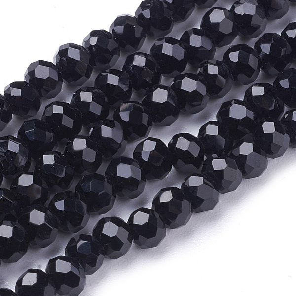 PandaHall Faceted(32 Facets) Round Glass Beads Strands, Black, 4mm, Hole: 1mm, about 98pcs/strand, 13.7 inch Glass Round Black
PandaHall Faceted(32 Facets) Round Glass Beads Strands, Black, 4mm, Hole: 1mm, about 98pcs/strand, 13.7 inch Glass Round Black