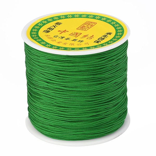 PandaHall Braided Nylon Thread, Chinese Knotting Cord Beading Cord for Beading Jewelry Making, Green, 0.8mm, about 100yards/roll Nylon Green
PandaHall Braided Nylon Thread, Chinese Knotting Cord Beading Cord for Beading Jewelry Making, Green, 0.8mm, about 100yards/roll Nylon Green