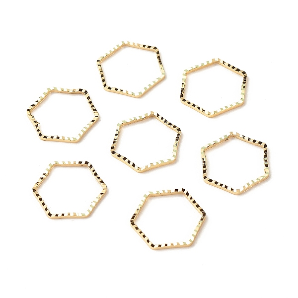 PandaHall Brass Linking Rings, Long-Lasting Plated, Cadmium Free & Lead Free, Hexagon, Real 24K Gold Plated, 12x13.5x1mm, Inner Diameter...
PandaHall Brass Linking Rings, Long-Lasting Plated, Cadmium Free & Lead Free, Hexagon, Real 24K Gold Plated, 12x13.5x1mm, Inner Diameter...