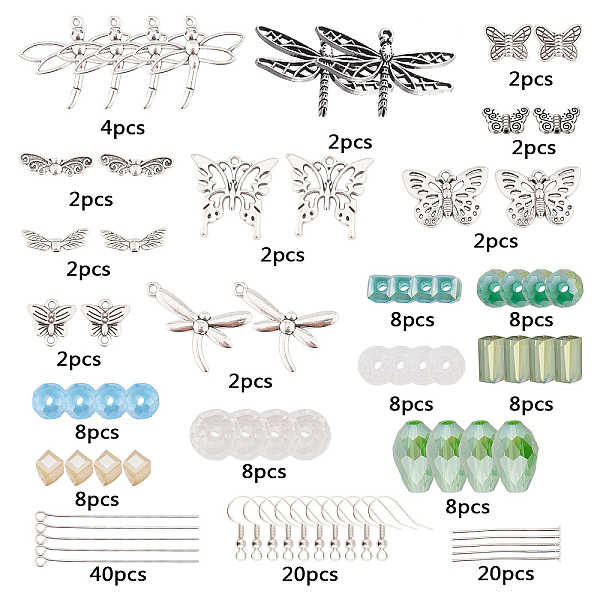 PandaHall SUNNYCLUE DIY Butterfly & Dragonfly Earring Making Kits, Including Alloy Pendants & Beads & Links, Brass Beads & Earring Hooks..., Multicolor
PandaHall SUNNYCLUE DIY Butterfly & Dragonfly Earring Making Kits, Including Alloy Pendants & Beads & Links, Brass Beads & Earring Hooks..., Multicolor