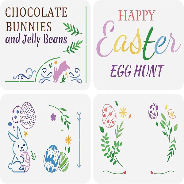 PandaHall 4Pcs 4 Styles PET Hollow Out Drawing Painting Stencils Sets, for DIY Scrapbook, Photo Album, Easter Egg & Rabbit & Word, Easter...
PandaHall 4Pcs 4 Styles PET Hollow Out Drawing Painting Stencils Sets, for DIY Scrapbook, Photo Album, Easter Egg & Rabbit & Word, Easter...