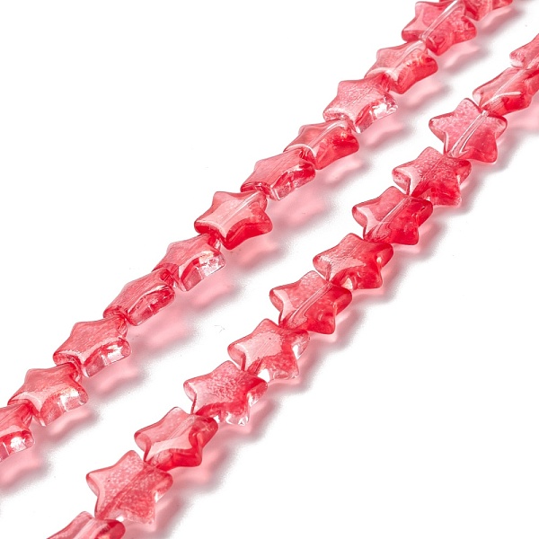 PandaHall Transparent Glass Beads Strand, Star, Cerise, 10x10x4mm, Hole: 0.8mm, about 40pcs/strand, 13.39~14.17 inch(34~36cm) Glass Star Red
PandaHall Transparent Glass Beads Strand, Star, Cerise, 10x10x4mm, Hole: 0.8mm, about 40pcs/strand, 13.39~14.17 inch(34~36cm) Glass Star Red