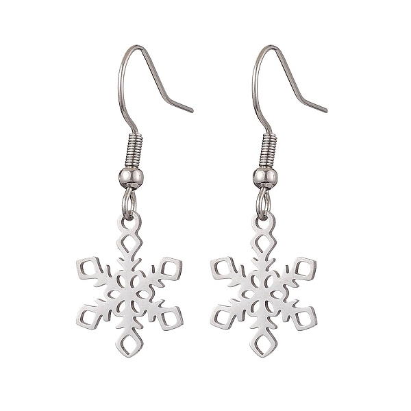 PandaHall Hollow Christmas Snowflake 201 Stainless Steel Dangle Earrings for Women, Stainless Steel Color, 35x12.8mm 201 Stainless Steel...
PandaHall Hollow Christmas Snowflake 201 Stainless Steel Dangle Earrings for Women, Stainless Steel Color, 35x12.8mm 201 Stainless Steel...