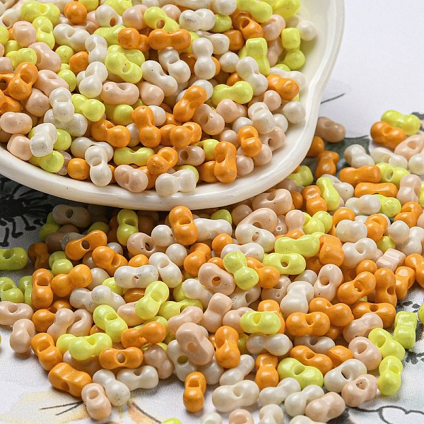PandaHall Opaque Baking Paint Glass Seed Beads, Peanut, Gold, 6x3x3mm, Hole: 1.2mm, about 4000pcs/pound Glass Peanut Gold
PandaHall Opaque Baking Paint Glass Seed Beads, Peanut, Gold, 6x3x3mm, Hole: 1.2mm, about 4000pcs/pound Glass Peanut Gold