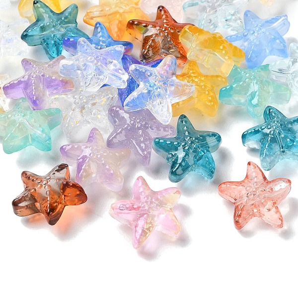 PandaHall Transparent Glass Beads, Starfish, Mixed Color, 15x15x7mm, Hole: 0.8mm Glass Starfish Multicolor
PandaHall Transparent Glass Beads, Starfish, Mixed Color, 15x15x7mm, Hole: 0.8mm Glass Starfish Multicolor